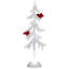 LED Lighted Acrylic Icicle Tree With Cardinals Christmas Decoration