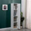 Tall Storage Cabinet, 180cm White Wood