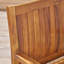 Rustic Acacia Wood Dining Chairs with Slat Panel Design [Set of 2]-908281602
