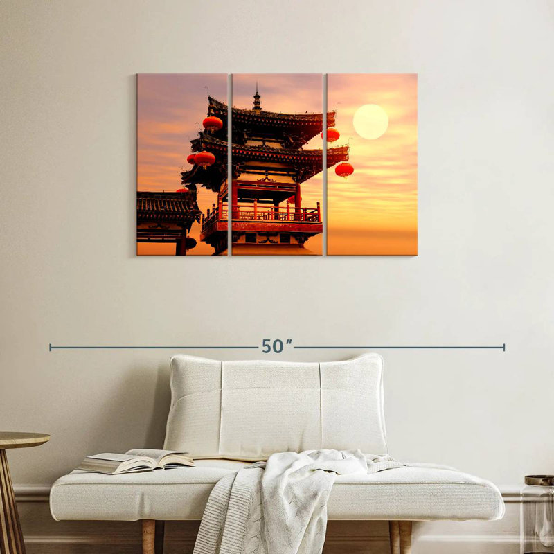 Adella Chinese Temple, 24" H x 38" W