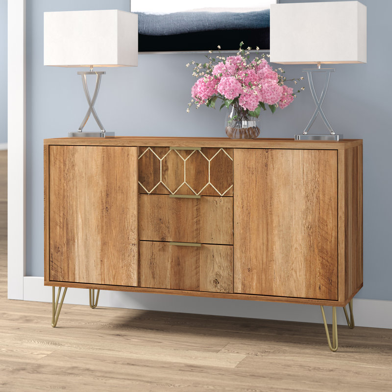 Xavier 114 Cm Wide 3 Drawer Sideboard