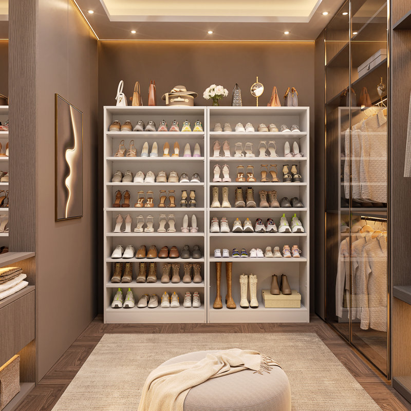 Armoire à chaussures 40 paires, Blanc