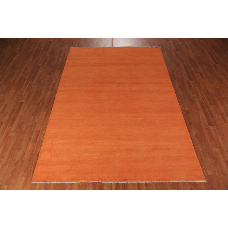 Tapis orange orange Gabbeh 6 x 10