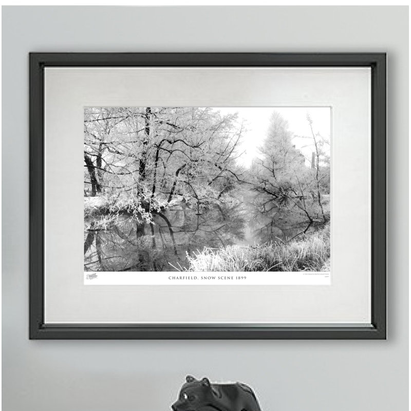 Charfield, Snow Scene 1899 - Single Picture Frame Print, 45cm H X 60cm W x 2cm D