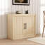 Buffet Buffet, avec 2 portes en bois, console de rangement moderne Mid-Century 35,4 po, salon, cuisine, couloir