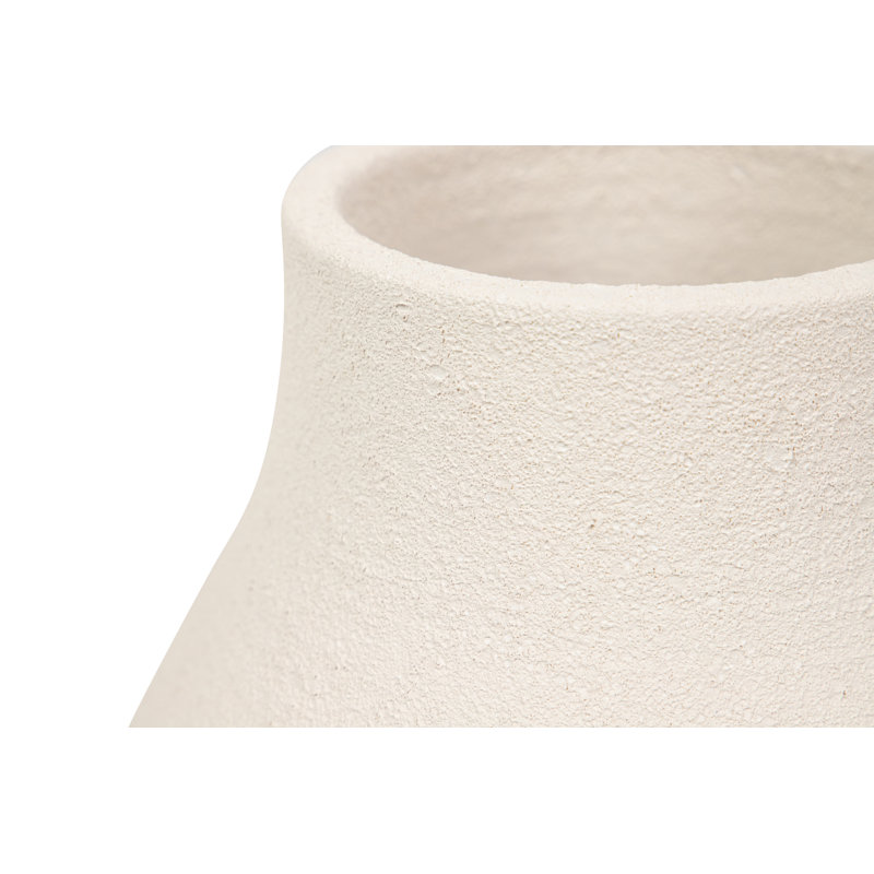 CERAMIC VASE, 40cm, Beige