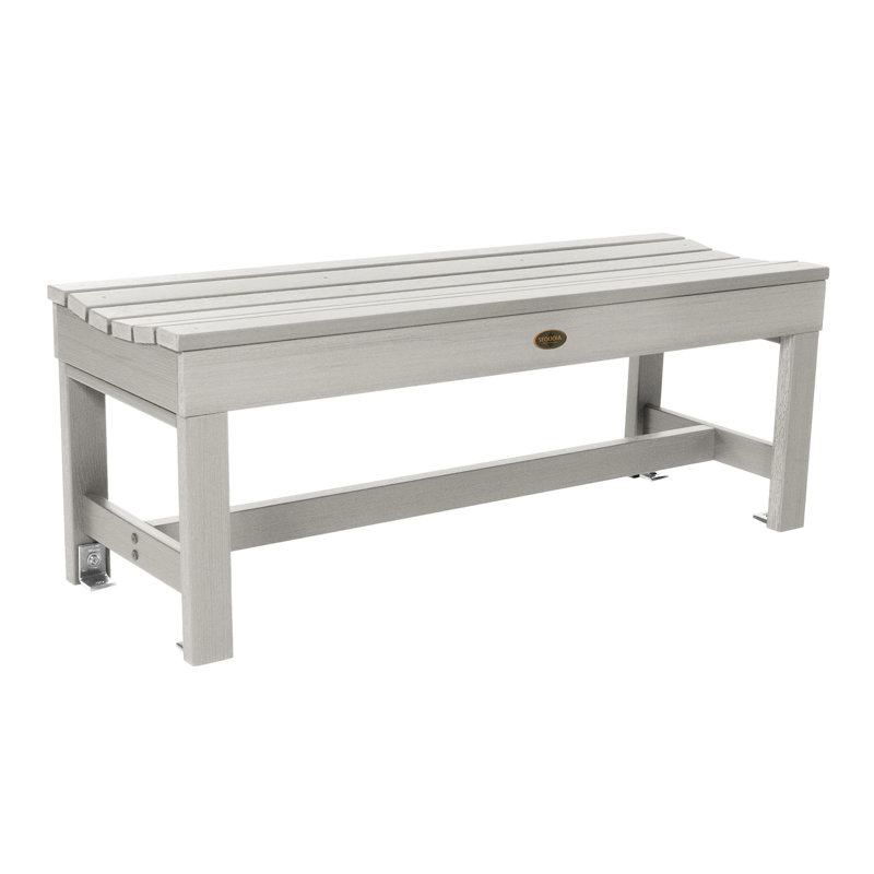 Antonia Outdoor Dining Bench, Harbor Gray