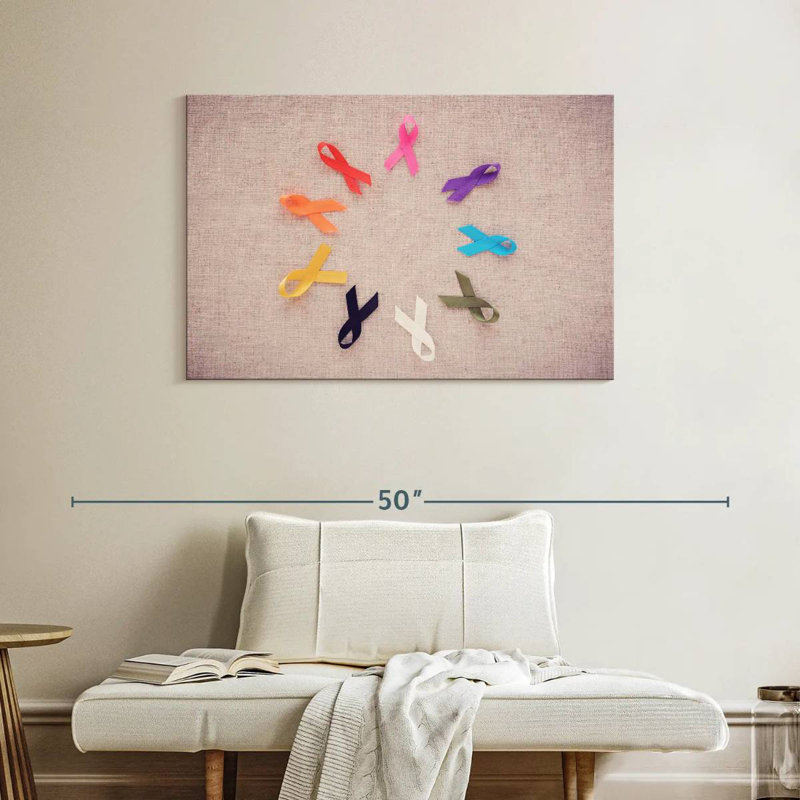 Cancer Awareness Symbol, 26" H x 39" W