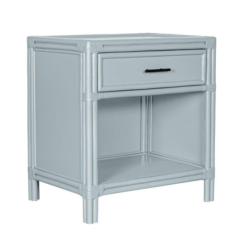 Table de chevet 28 po Clara, Bleu pâle