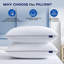 Oreiller de lit en microfibre blanc Byrine-1993655126