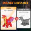 Dragon gonflable d'Halloween cracheur de feu