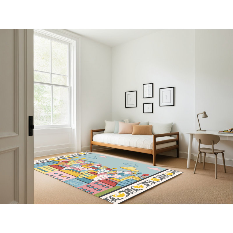 Tapis Harriet Bee City Scape, Rectangulaire 2 pi x 3 pi