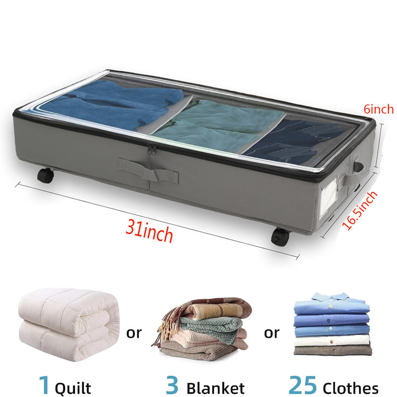 Bac de rangement en tissu Rebrilliant Yosief