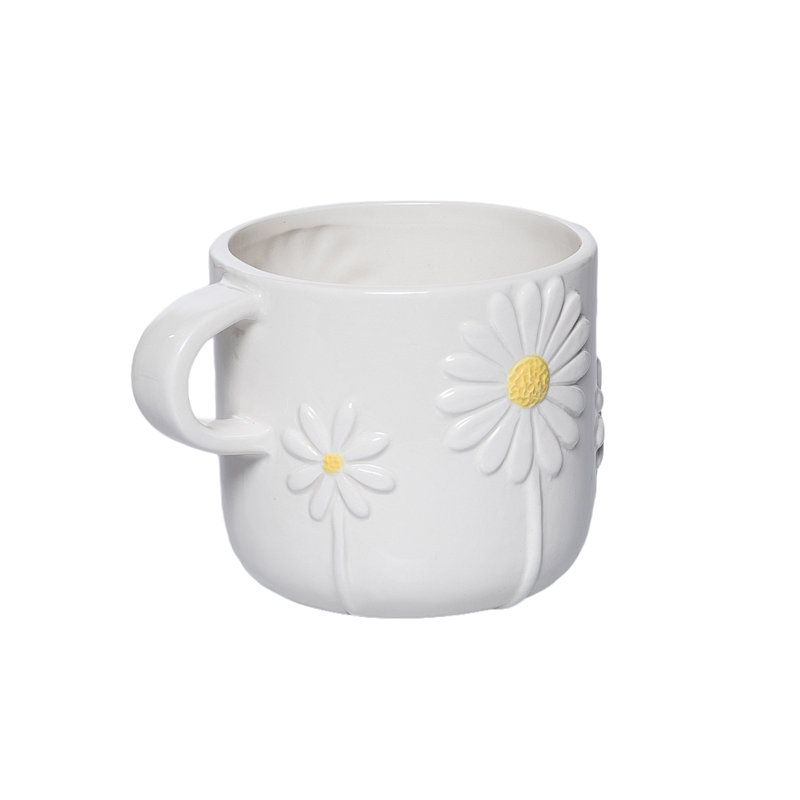 Grande tasse à café en céramique Daisy