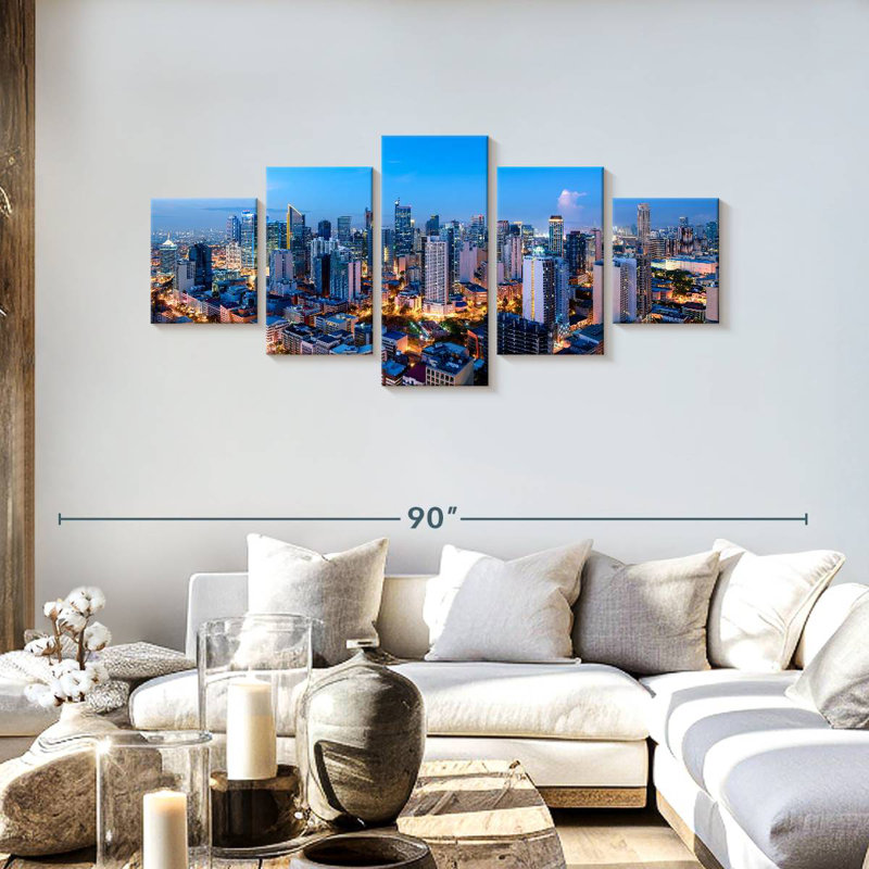 Quartier des affaires de Makati, H 30 po x l 68 po