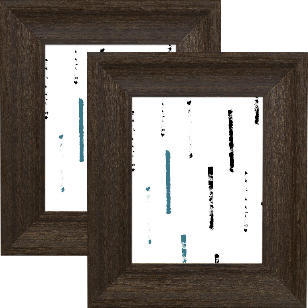 Weathered Black Wood Picture Frame - Set of 2 (Set of 2) Red Barrel Studio® Picture 