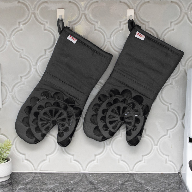 T-fal Medallion Oven Mitt, Charcoal