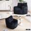 Oversized Corduroy Bean Bag Chair, Soft Foam Filled Accent Chair For Living Room Bedroom-1257648740