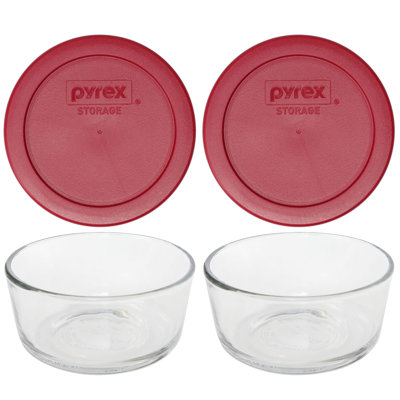 Bols en verre Pyrex 7200 et couvercles assortis 7200 PC