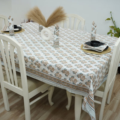  Couverture de table 72 x 140 à motif floral, Bael Patr (12 places)