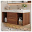 Ensemble de meuble-lavabo mural 39,4 po Mid-Century