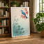 Perched in Bloom Japandi - Wrapped Canvas-253162302-253162303