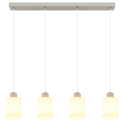4 - Light Natural Geometric Pendant