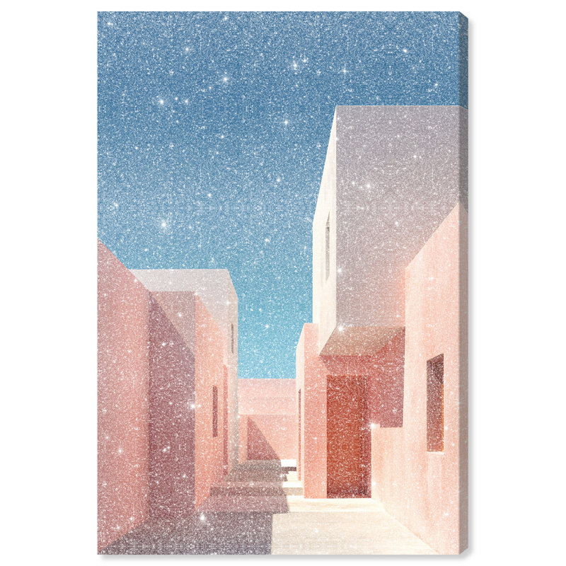 Structured Pink I Print by Oliver Gal, 15"H x 10"W, Gallery Wrapped
