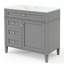 Ensemble de meuble-lavabo simple 36 po avec plateau en résine Eassa-2040312159-2040163068