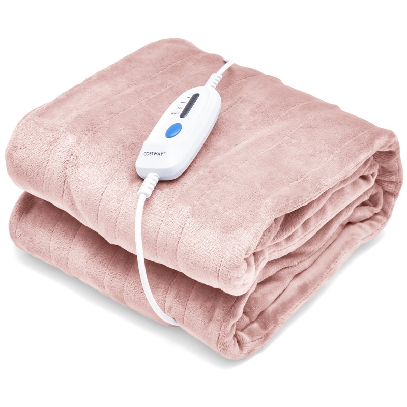 Ingomar Heated Blanket, 130 x 180 Cm, Pink