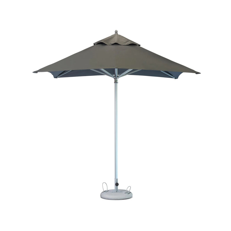 Parasol de marché carré de 8 pi St James, Gris anthracite
