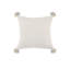 Housse de coussin 20 po en mélange de polyester à motif géométrique rouge et bleu