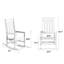 Ensemble de 2 chaises berçantes d'extérieur Hdpe-821586063