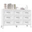 Commode 9 tiroirs en métal avec glissières silencieuses pour un rangement quotidien facile-132207658