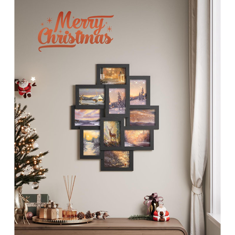 Collage Picture Frames, 4X6 Picture Frames Collage For Wall Decor, 10 Pack Photo Collage Frame For Gallery, Glass Front