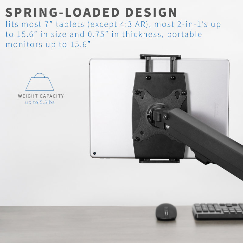 Universal VESA Holder for Tablets, 2-in-1 Laptops, Portable Monitors