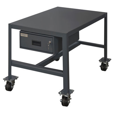 Steel Top Workbench with Wheels