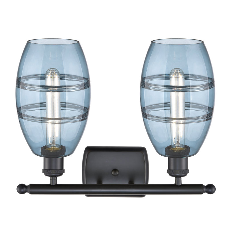 Bettylou 2 - Light Dimmable Vanity Light, Princess Blue, Matte Black
