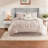 Elegant 7-piece Bedding Sets, Polyester, Classic Blush Comfort For Home