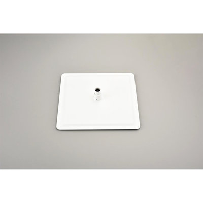 Ceiling Mounted 16" Shower Configuration - Air Injection Delivers Wonderful Bathing Experience, Brass & Sus304 Stainless, White Bath Shower, With Head, Hand 59" Hose, Bracket, Valve Mounting