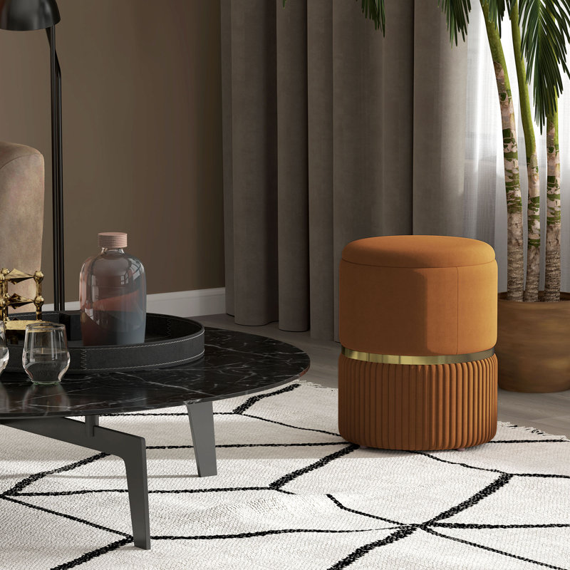 Aireonna Accent Stool, Brown