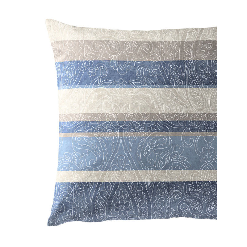 6908 Cotton Striped Duvet Cover Set with Pillow Shams