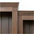78.75''H 4-Tier Display Shelf, With LED Ceiling Warm Light, Freestanding Farmhouse Bookcases With Storage & Doors, Bookshelf With Adjustable Glass Shelves For Home & Office - Brown-2140616271