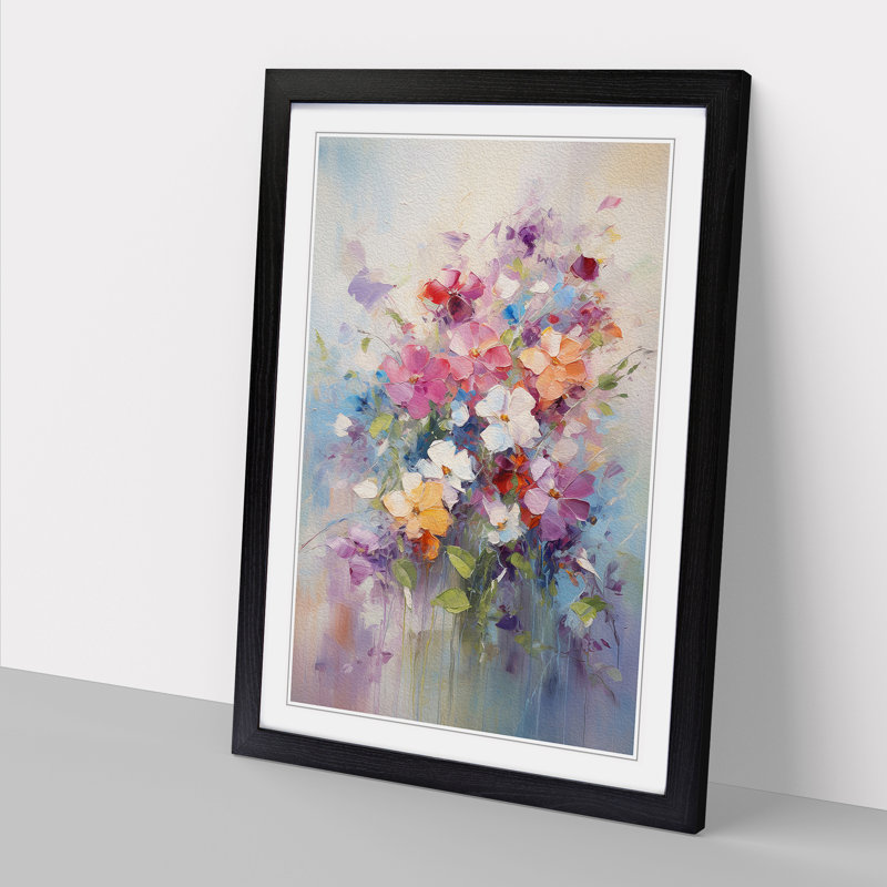 Single Picture Frame Print on Wood, Black Framed, 34cm H x 25cm W