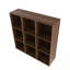 Armoire de rangement murale avec tablettes ouvertes-1773571566