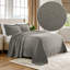 Ensemble de couvre-lit matelassé 100% coton Blue Nile Mills - jacquard Celtic Circle surdimensionné-118928050-118928052