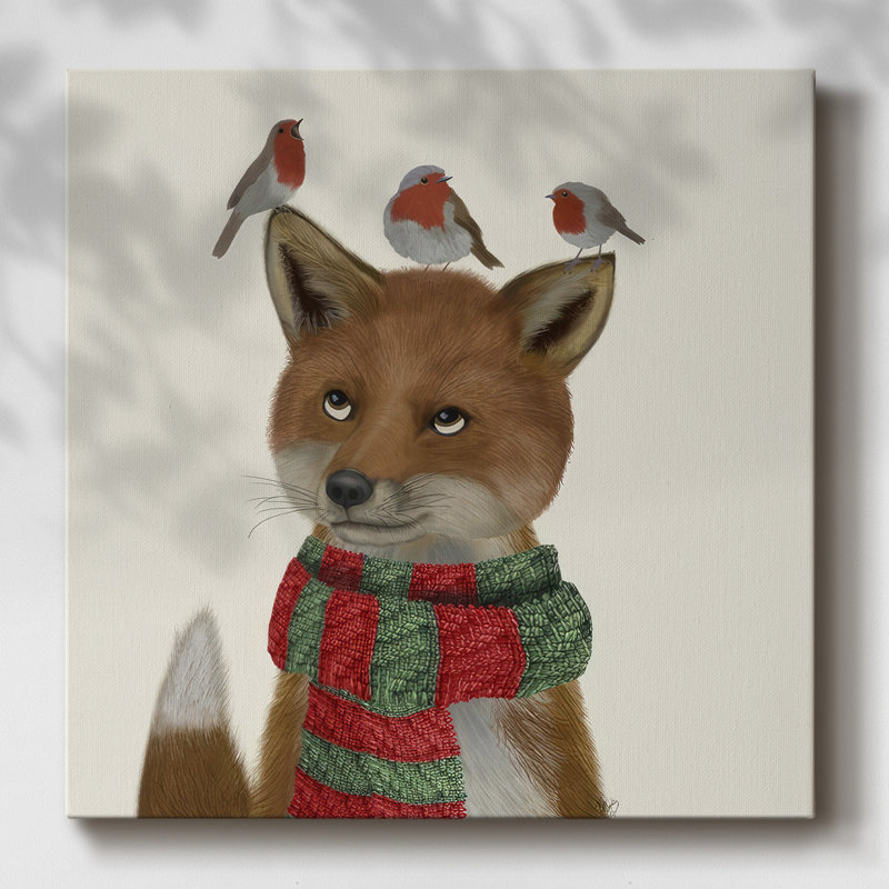 Fox and Robins, H 16 po x l 16 po x P 1,5 po