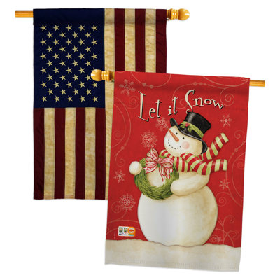 Double Sided 40'' H x 28'' W Polyester House Flag