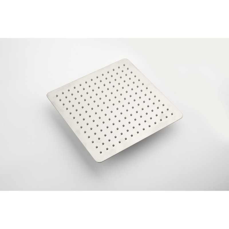 Brushed Nickel 16 Inch Square Shower Head, 304 Stainless Steel - Provides A Calming Environment, Bathroom Relaxing Time
