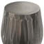 Table de bout ronde en aluminium graphite 20 po